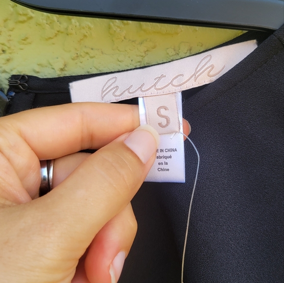 NWT Anthropologie Hutch Asymmetrical Romantic Goth Lace Mix Slip Dress Sz S - Picture 4 of 4